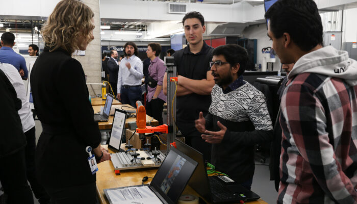 Mechanical and electrical engineering students showcase capstone projects at CAMDT